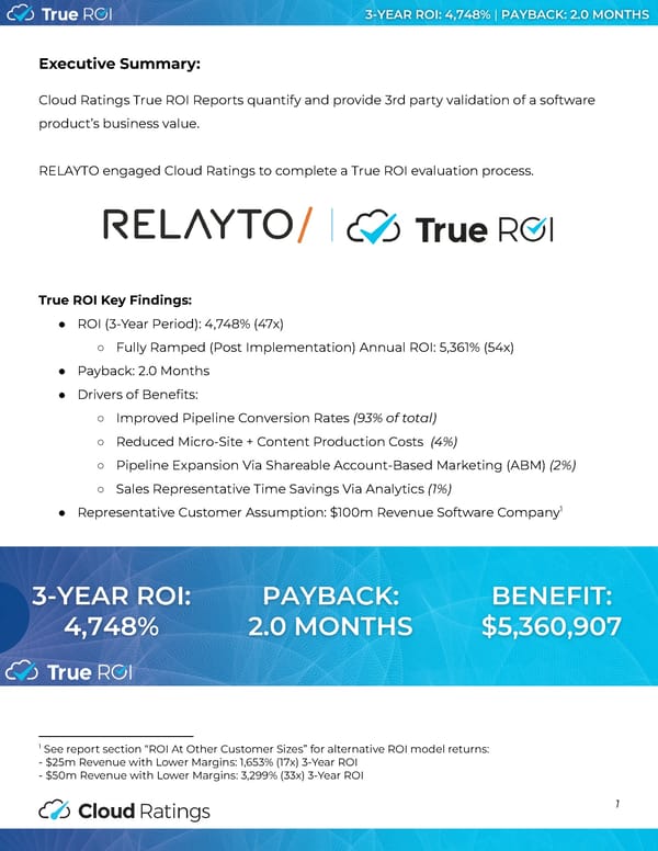 True ROI of RELAYTO - Page 2