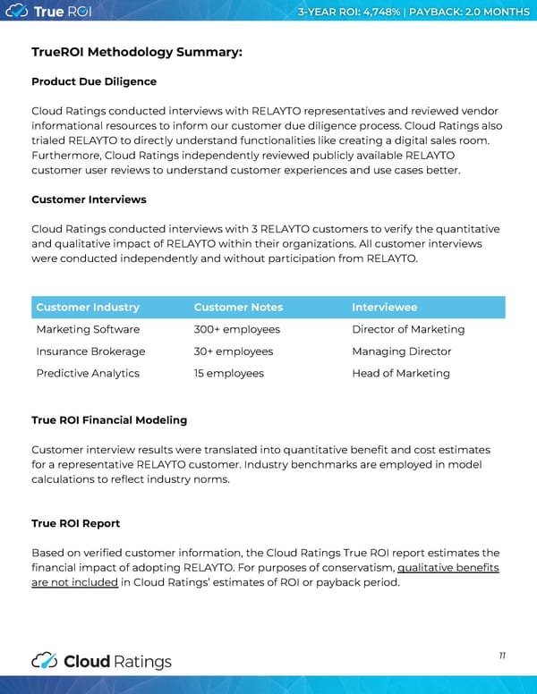 True ROI of RELAYTO - Page 12